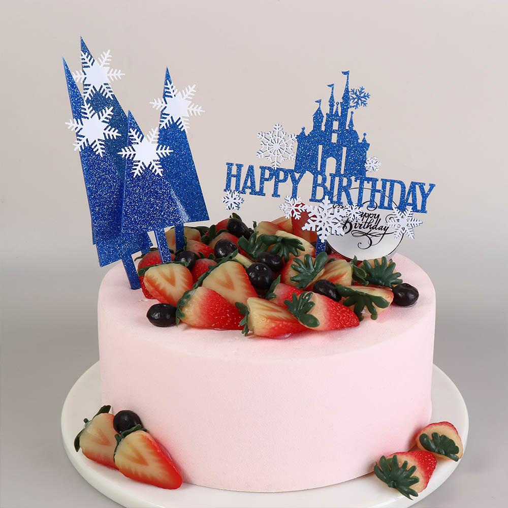 Акриловые украшения для торта, мерцающие праздничные атрибуты, сувениры для девочек, вечеринка по случаю рождения ребенка