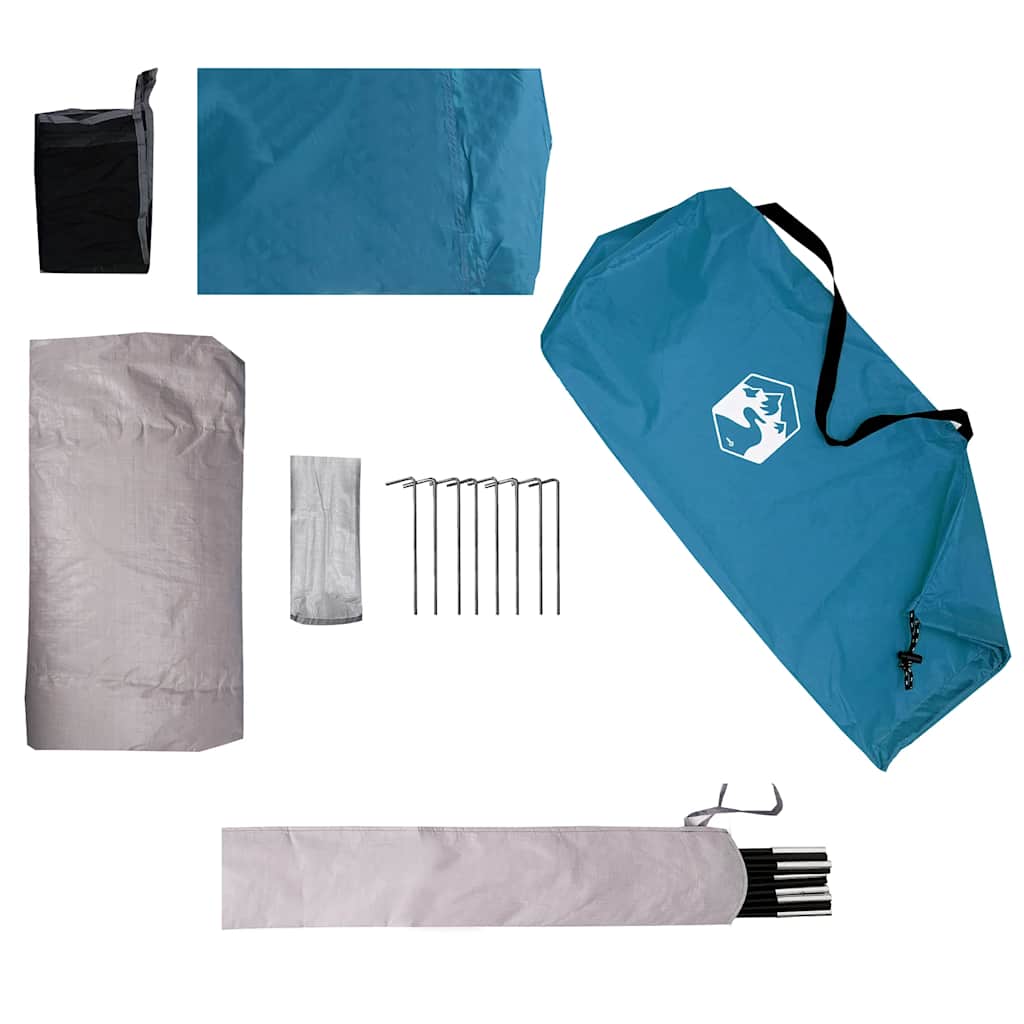1 Person Camping Tent Blue Waterproof
