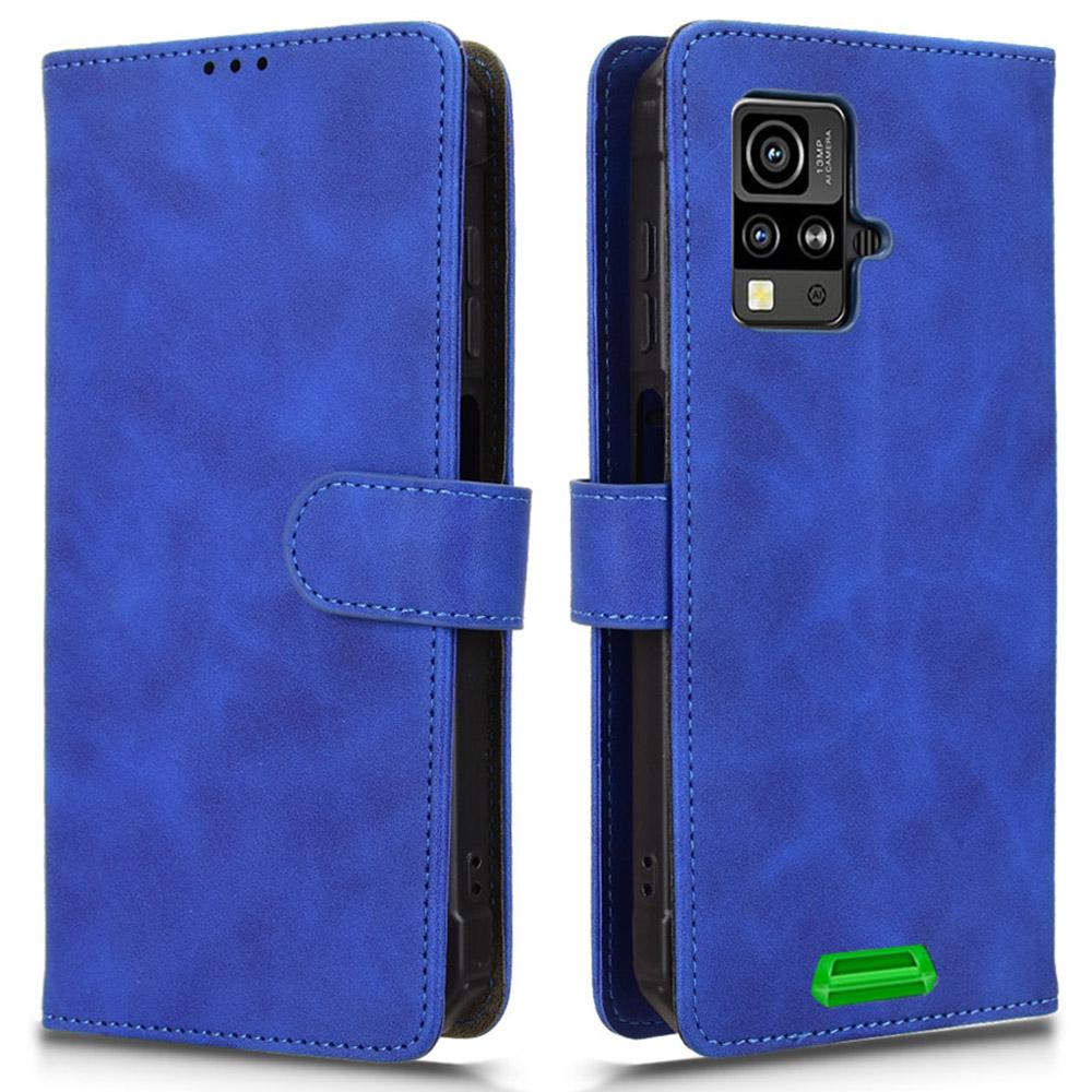 For Blackview BV4800 Leather Case Skin Feel Anti Drop Wallet Stand Flip Phone Cover