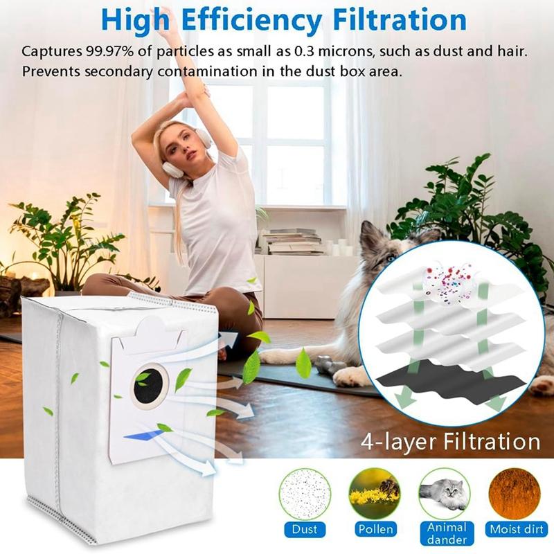 Детали для ECOVACS DEEBOT T30s Robot Vacuum Accessories Kit, Robot Replacement Main Side Brush Filters Mop Dust Bags