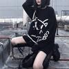 Женский готический граффити-пуловер Harajuku Hip Hop Punk Streetwear Tops