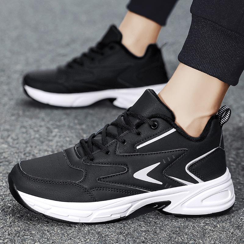 39-45 осенне-зимние мужские спортивные туфли большого размера с короткими бархатными волосами, противоскользящие и уличные мужские кроссовки для фитнеса