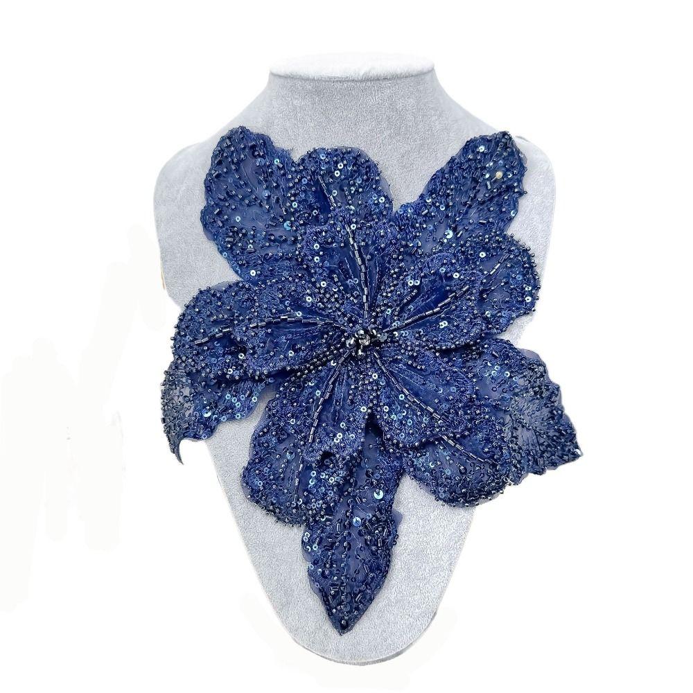 Блестящий Цветок Многослойные Аппликации Брошь для Одежды Аппликация для Одежды Нашивки для Одежды Женщины