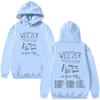 Тур группы Weezer 2026 Hooide Мода Мужчины Женщины Хип-хоп Толстовки Модные Худи с Длинным Рукавом Одежда Оверсайз Повседневные Худи
