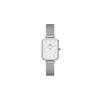 [Official Shop / 2-Year Warranty / Official Import] Daniel Wellington DW Women's Quadro Watch, 20x26mm, Pressed Sterling White, Square, Stylish, Cute,