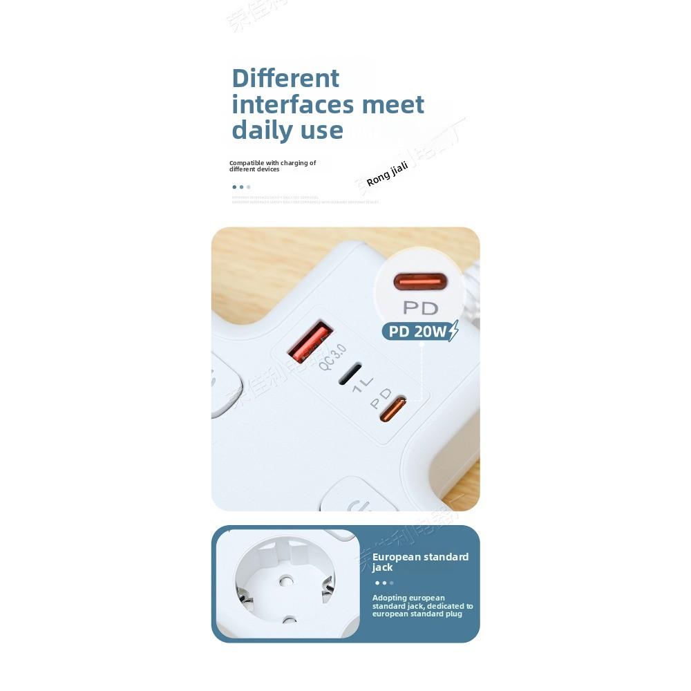 European and British Standards American Standards Universal Hole Socket Socket USB High-power Household Extension Cable Plug-in Board