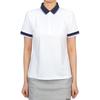 Galleria G Fore Golfwear Женская футболка с коротким рукавом и воротником Glp000011 Sno
