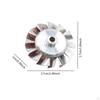 CNC 27mm Aluminum Impeller High Precision Easy Installation Sturdy Accessories Practical Brushless