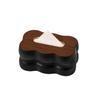 Removable Wood Lid Napkin Holder Large Capacity Desktop Tissue Box Cloud Shape Tissue Box  Desktop