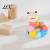 Twisting Caterpillar Toy Kids Wooden Bead Toy, Educational for Fine Motor Skills, Number Color Preschool Learning Toddlers Toddler