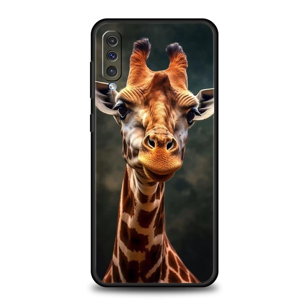 Чехол для телефона с жирафом для Samsung A24 A12 A14 A32 A50 A70 A20E A20S A10S A22 A30 A40 A34 A54 A42 A52 5G A02S A04s Мягкий чехол
