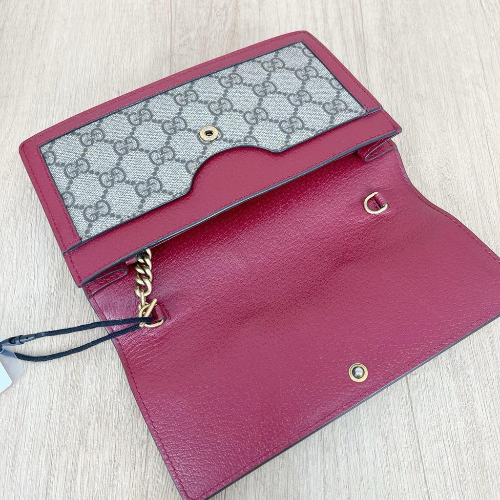 [Pre-Owned] Queen Margaret Metal Bee Decorated Logo Stripe Canvas And Leather Mini Shoulder Bag - Excellent #1FB11CJ