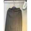 C S In The Room Xiao StitCh Denim Slit Long Skirt 2 Color