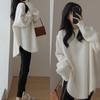 Knitwear Autumn and Winter New Women's Mid-length Loose and Lazy Style High-end French Pullover Base Sweater
