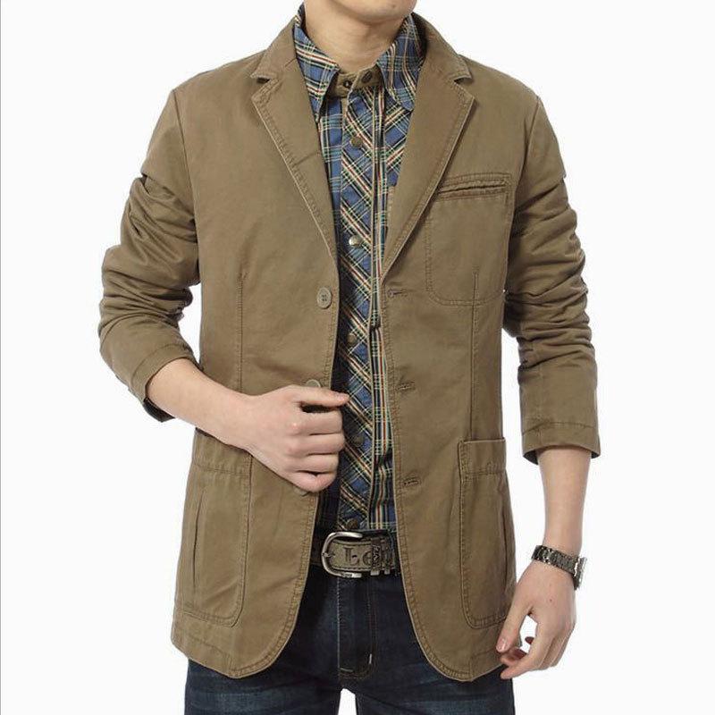 Men's Casual Spring and Autumn Blazer Top Men's Clothing Youth Large Size Fashion Trendy Small Suit
