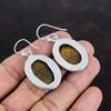 Серьги из тигрового глаза Серьги из стерлингового серебра 925 пробы Винтажные серьги ручной работы Очень красивые серьги из драгоценных камней Ювелирные изделия из тигрового глаза Подарки на годовщину