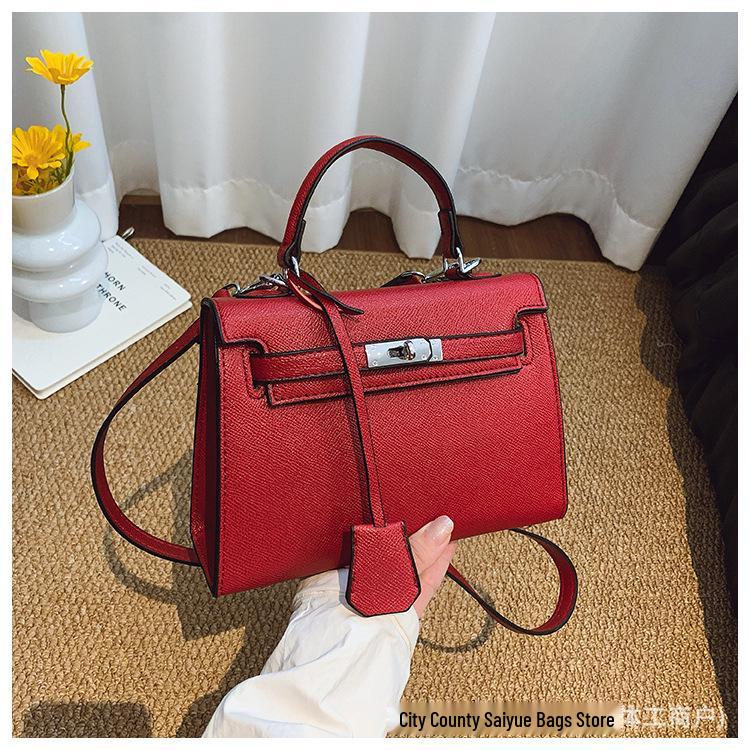 Женская универсальная сумка Kelly с узором «личи» - модная вместительная сумка через плечо и кроссбоди