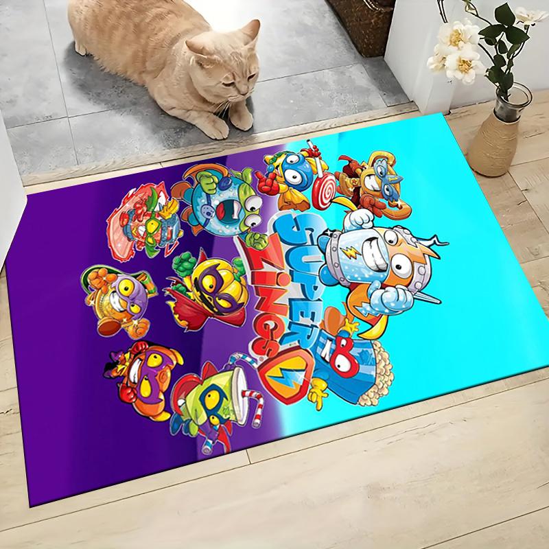 1Pc Super Zings Galactic Heroes Carpet Rug Customizable Soft Washable Antislip Home Living Room Sofa Mats Personalized Rug 091747