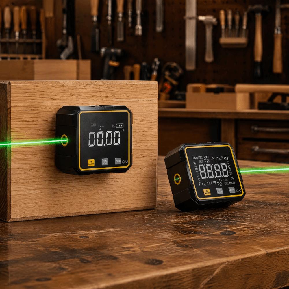 High-precision Electronic Angle Protractor Four-sided Magnetic Digital Inclinometer Construction