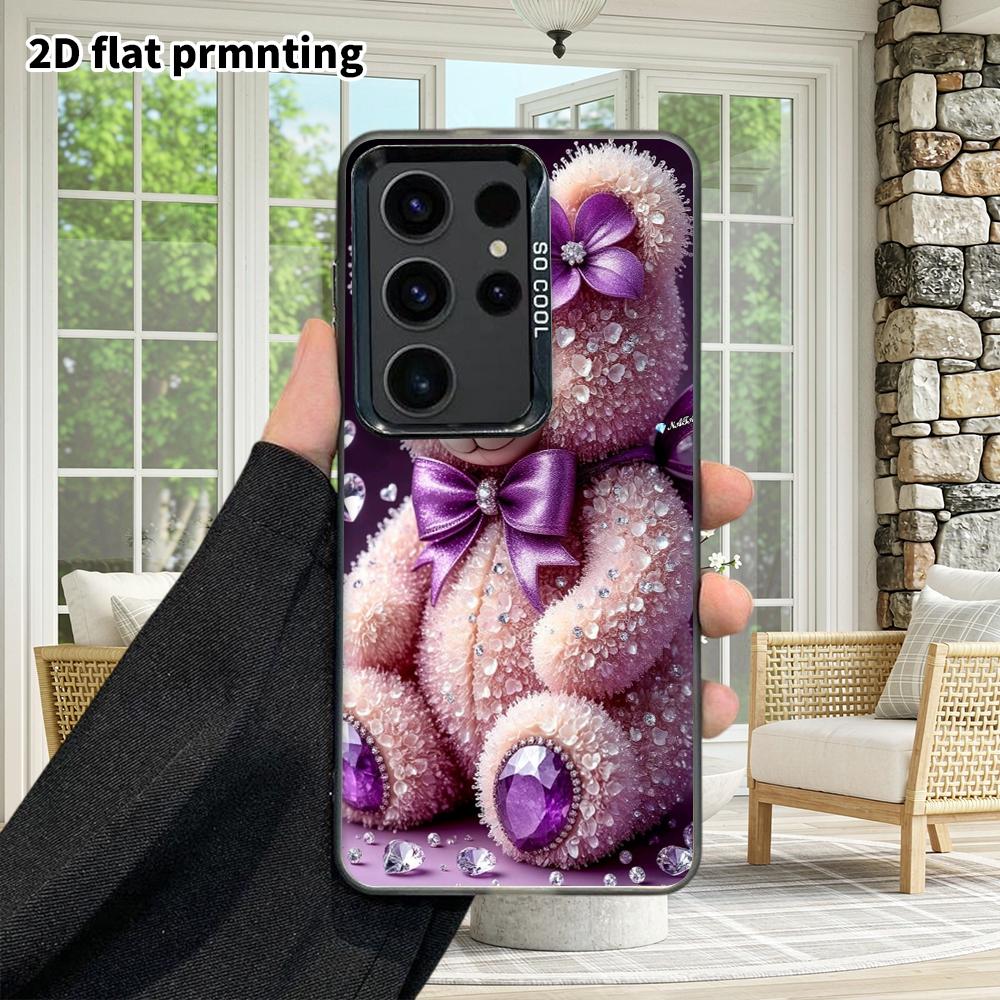 Чехол для телефона: 2D плоский защитный чехол для Samsung Galaxy A34 A35 M05 M06 S20 S22 S21 FE Plus 5G, стиль для пар, плюшевый мишка Тедди, Рождество и Хэллоуин