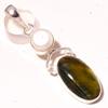 Tiger's Eye River Pearl Gemstone Pendant Handmade Fashion Jewelry 2.5" b2S92