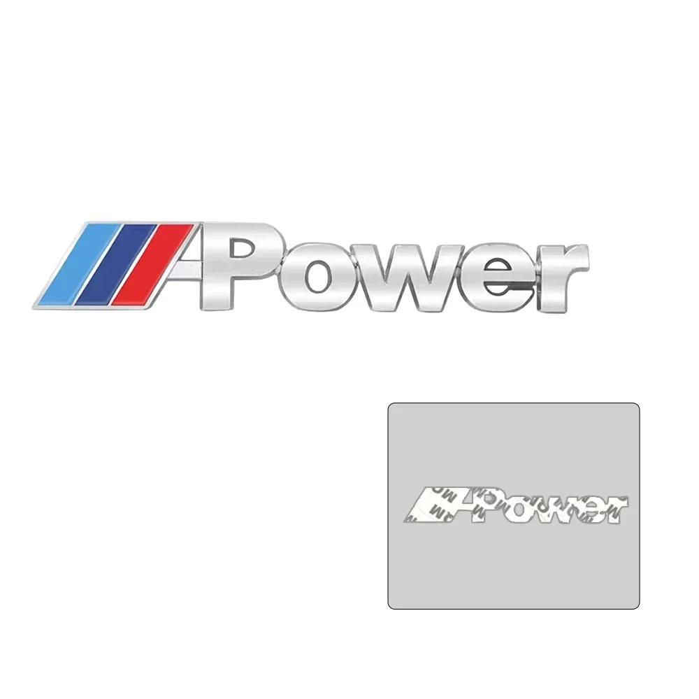 3D Metal Car Badge Body Trunk Deocration Sticker Auto Modification Decal For BMW M POWER F13 F15 F16 F30 F34 F32 F31 E36 E46 E39
