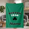 Boston Celtics Custom Flannel Blankets Soft Warm Cozy Throws for Home Decor Holiday Gifts