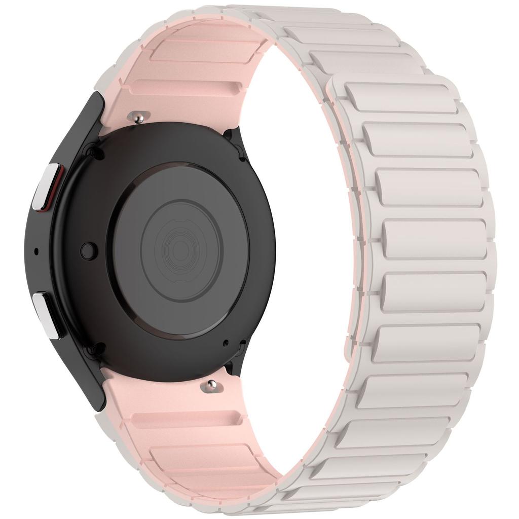 Мягкий силиконовый магнитный ремешок без зазоров для Samsung Galaxy Watch 8 Classic 46 мм, спортивный ремешок для Galaxy 7/6/5/4 40 мм 44 мм 45 мм 47 мм 43 мм с изогнутыми концами.