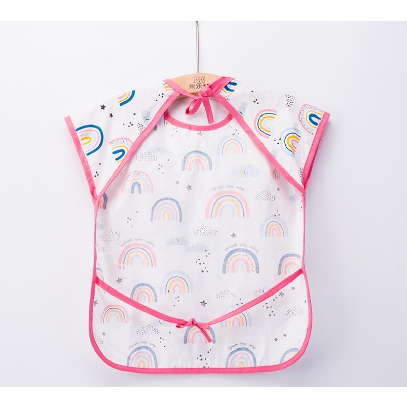 0-1Y Милые Мультяшные Детские Нагрудники Водонепроницаемые Младенцы Едят Дети Рисуют Без Рукавов Детские Банданы Нагрудники Мягкие Детские Нагрудники Еда Отрыжка