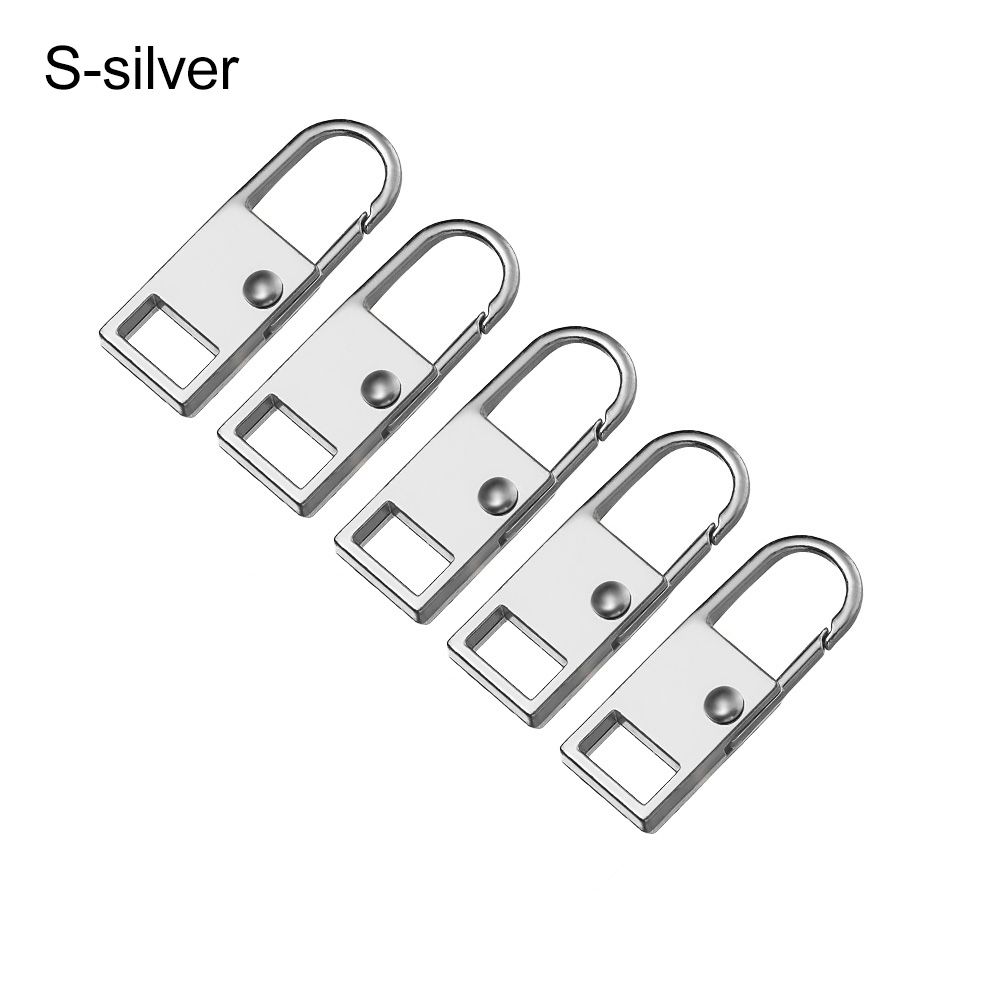 5pcs Broken Buckle Detachable Sewing Kit Metal Zip Zipper Pull Metal Zipper Head Zipper Slider