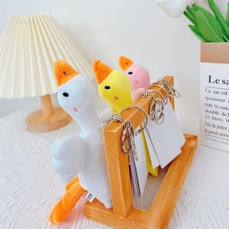 Утка, плюшевые игрушки, пушистая кукла, брелок, милое животное, лебедь, гусь, мягкие куклы, фаршированные