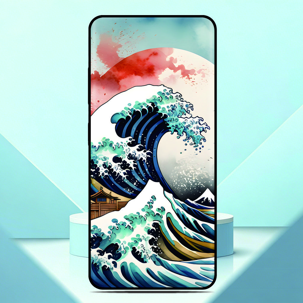 Wave off Kanagawa Phone Case For Motorola Moto G86 Power 5G Painted Back Cover For Moto G75 TPU Soft Fundas Customized Photo