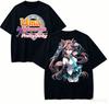 Летняя футболка Uma Musume Pretty Derby с двусторонней печатью, эстетика девушки-лошади, унисекс, оверсайз, Y2k, стритвир, хлопковая футболка с принтом