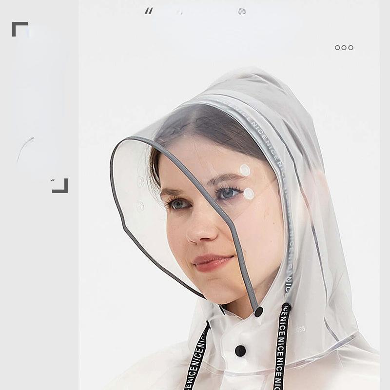 Длинный плащ из ЭВА, унисекс, для мужчин и женщин, дождевики, пончо, костюм, куртка, туристическая велосипедная женская одежда для бега с капюшоном, походная непромокаемая одежда