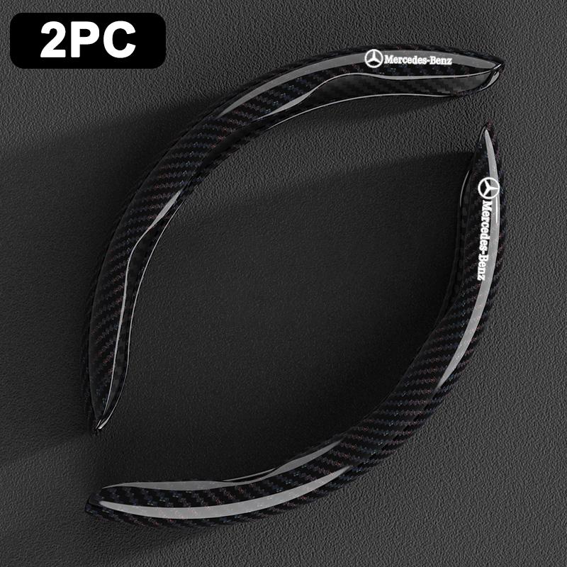 2pcs Carbon Fiber Car Steering Wheel Cover with Non-Slip Lining for Mercedes Benz AMG W212 W211 W213 W203 W205 W204 Accessories MNOPQ1