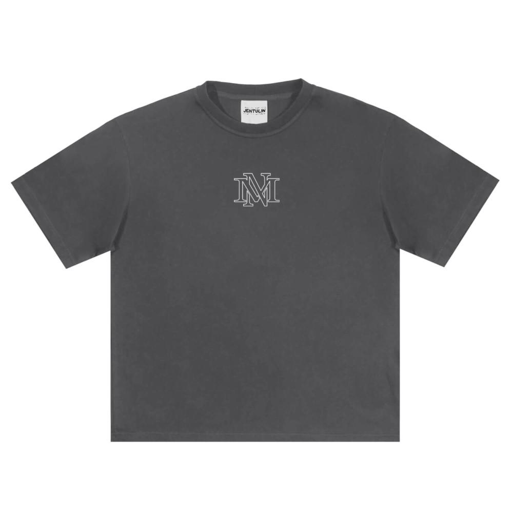 Punk Marselin Print TShirt Oversized Hip Hop Mens Clothing Streetwear Harajuku Tshirt Goth Korean Short Sleeve Cotton Tops Y2k