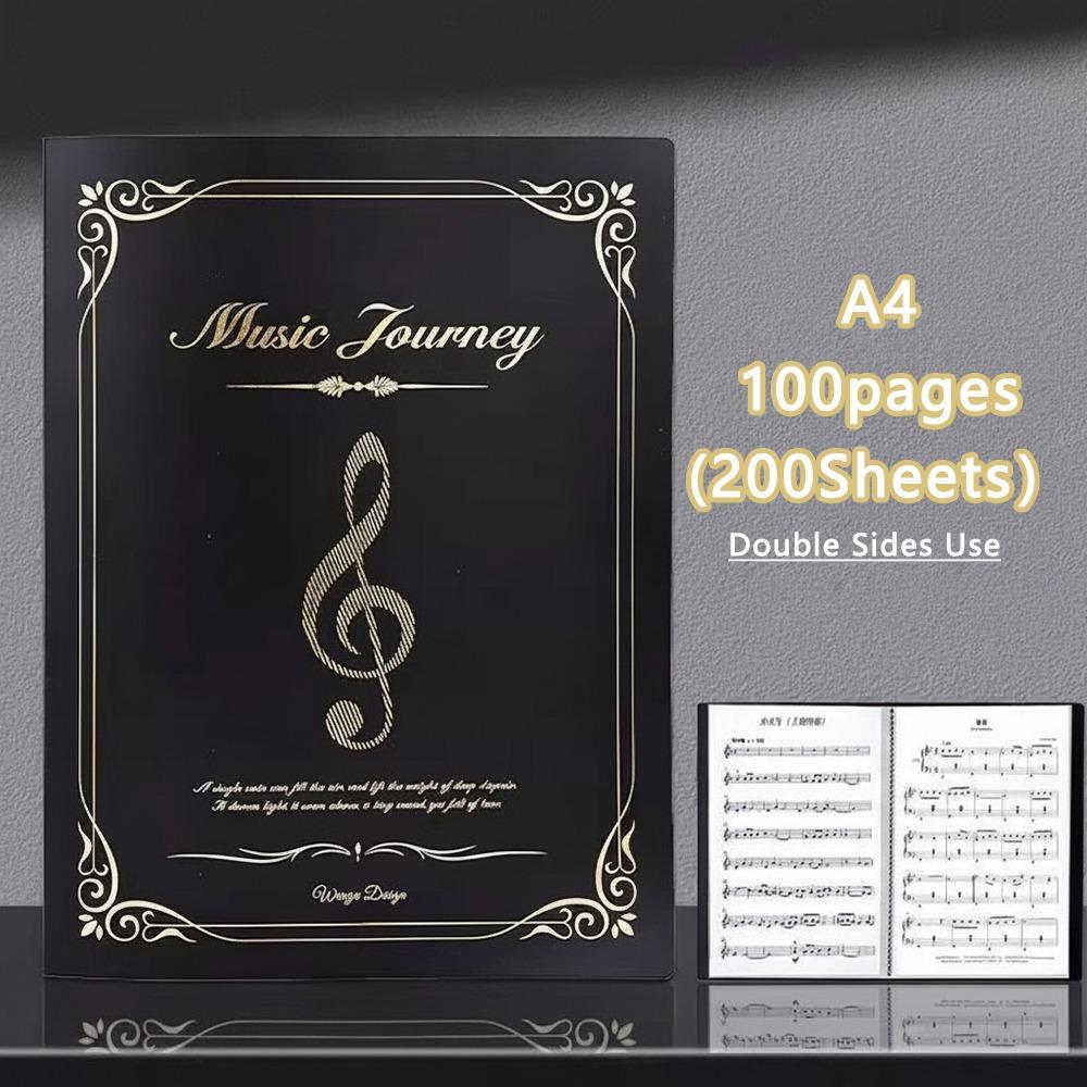 1pc A4 Music Score Storage Book Anti-Glare Piano Guitar Music Organizer Document Binder Musicians