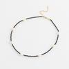 Women's Daily Black Spinel Raw Pearl Choker Petite Necklace