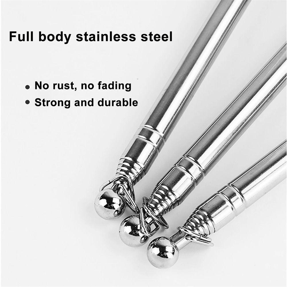 Stainless Steel Tour Guide Flagstaff 2M Handle Flagpole Telescopic Flagpole Teachers Pointer Stick