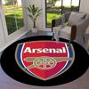 Arsenal F Round Area Rug,Carpet Rug for Living Room Bedroom Sofa Playroom Decor,Non-slip Floor Mat