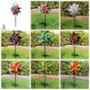 Plastic Windmill Colorful Garden Pinwheels Bird-Scaring Wind Spinner  Children
