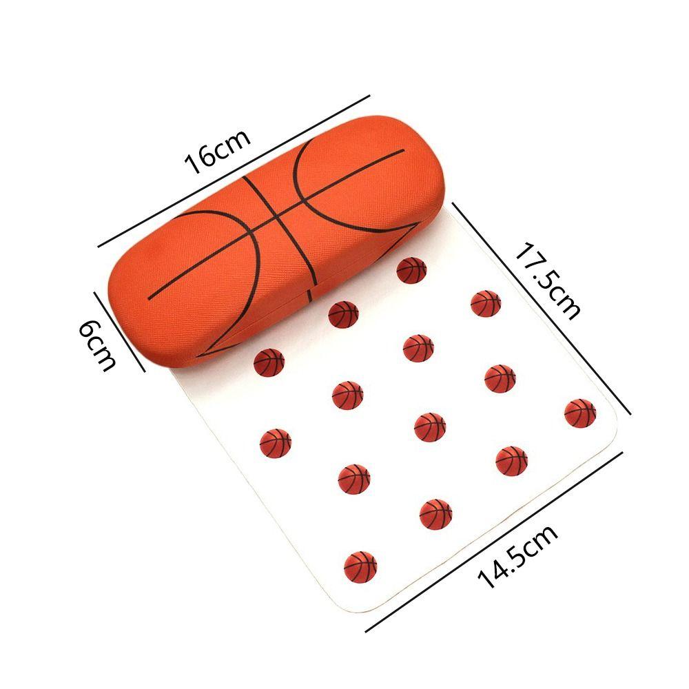 Чехол для очков из стеклоткани с рисунком баскетбола и футбола, коробка для хранения солнцезащитных очков, мужской