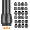 16/24Pcs Silicone Table Chair Leg Mat with Felt Non-slip Floor Desk Rubber Feet Pad Protection Bottom Cover Cap Woodfloor Protector