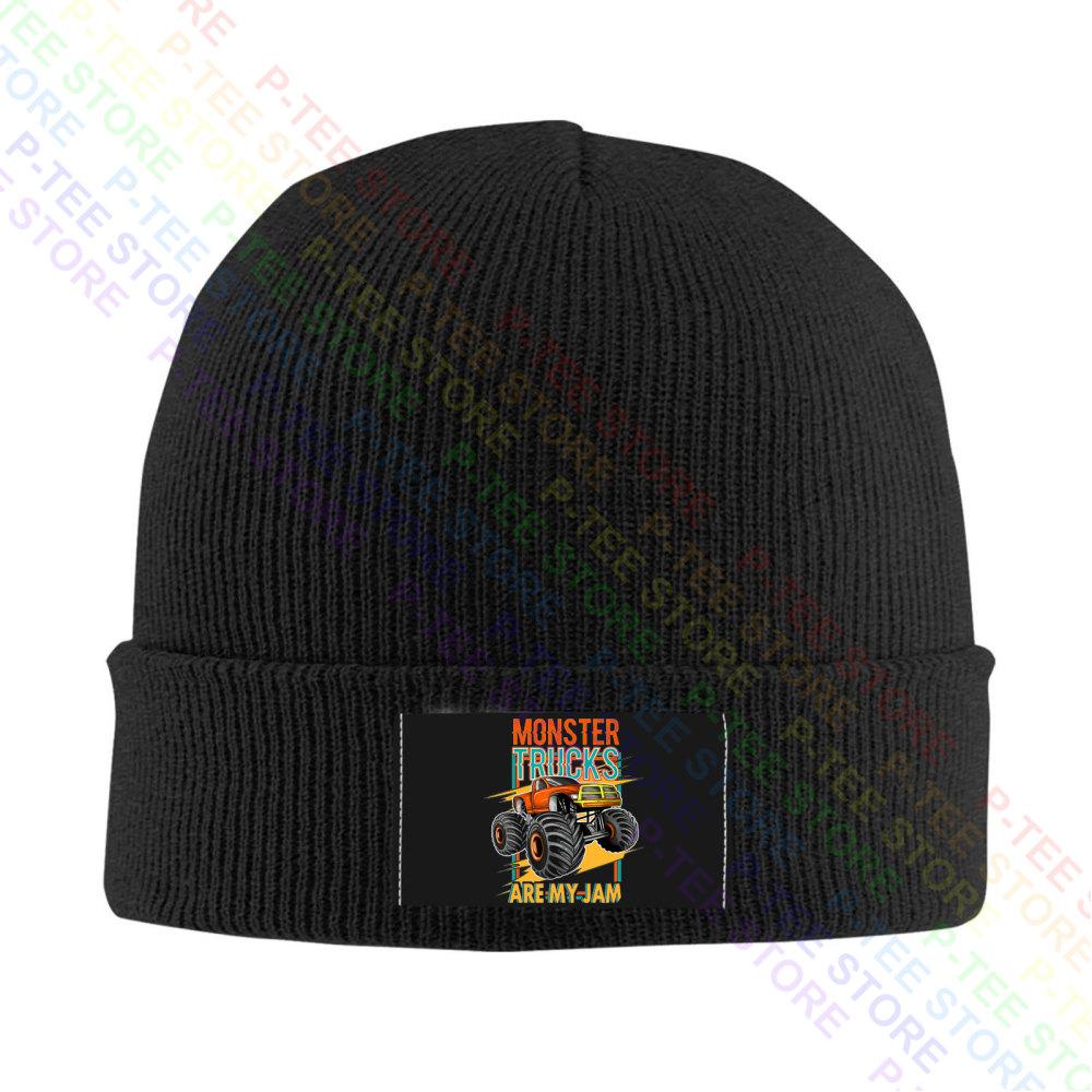 Monster Truck Are My Jam Sunset Baseball Cap Snapback Caps Knitted Bucket Hat