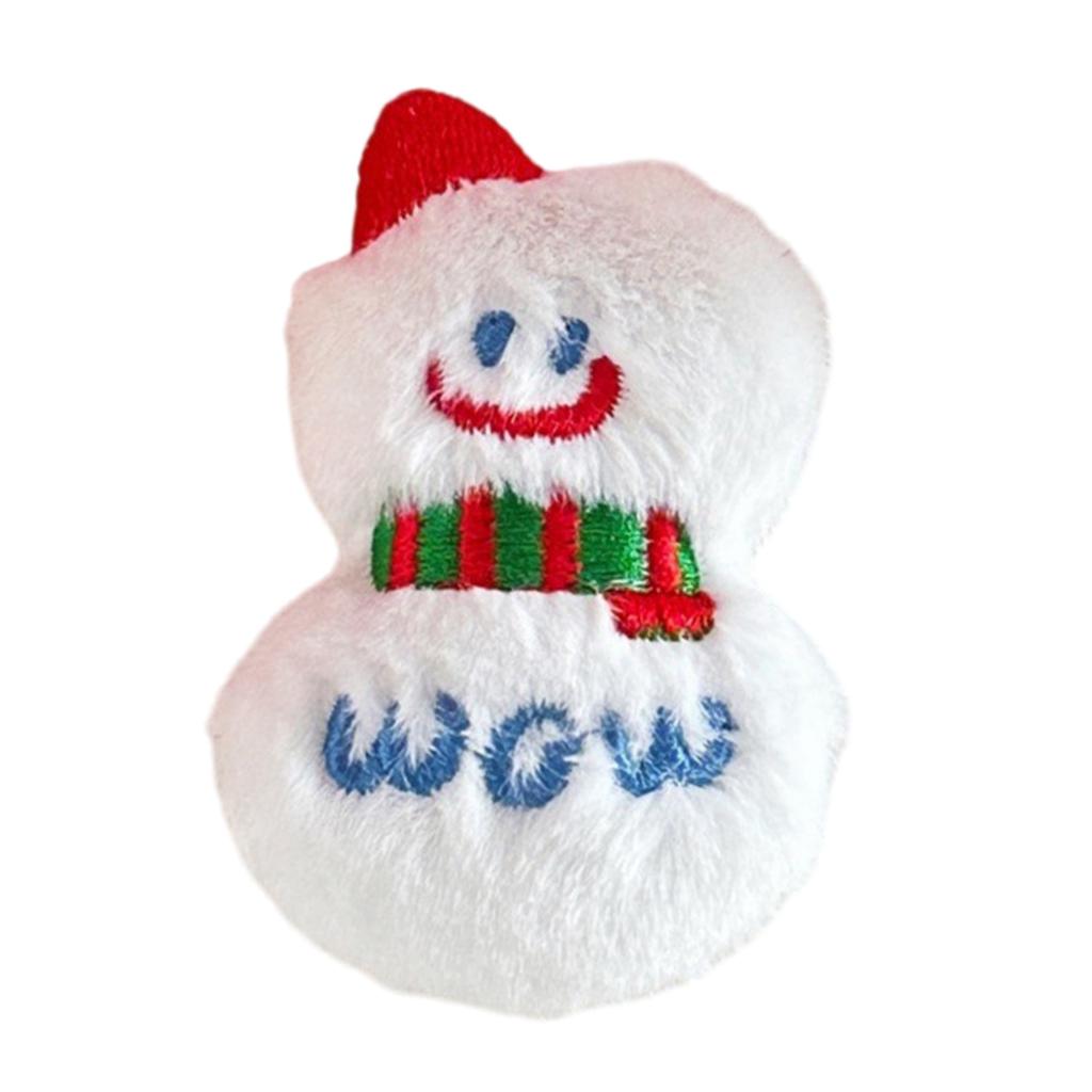 Festival Plush Christmas Theme Brooch Pin Lovely Soft Padded Plush Brooch Pin for Holiday Outfits Bag Clothes Decors