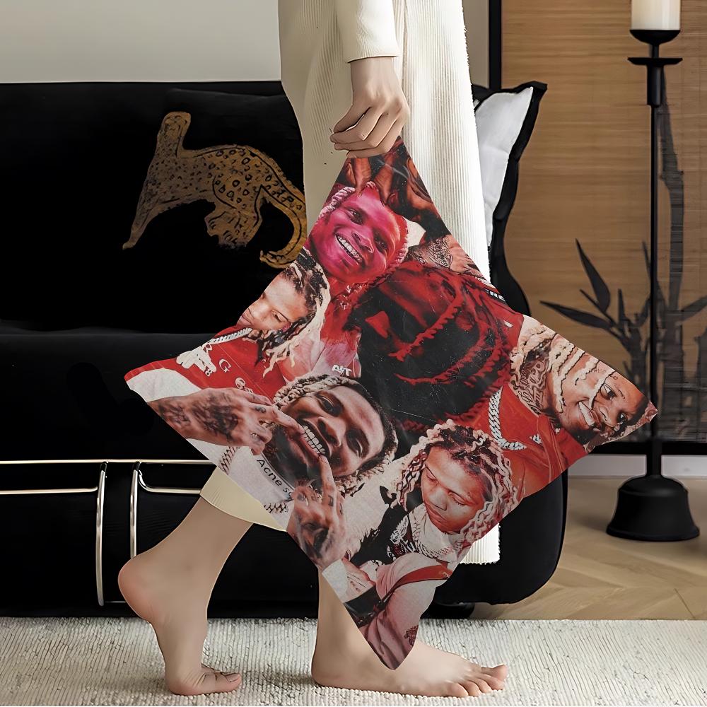 L-Lil DDurk Rapper Cushion Cover Car Throw Pillow Case For Sofa Car Christmas Gift 40x40cm 45x45cm