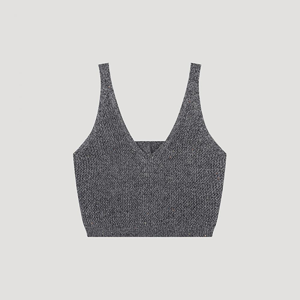 She S miss Блестящий трикотажный жилет SSkvto42530 Mg