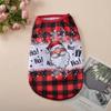Christmas Dog Clothes Vest Puppy T-shirt For Small Dogs Cats Apparel Outfits New Year Costume Chihuahua French Bulldog Supplies
