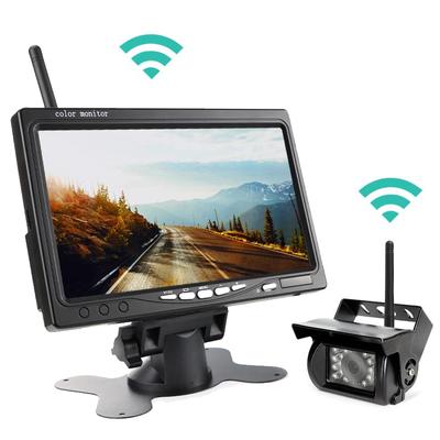 Автомобильная беспроводная камера заднего вида, 7 дюймов, HD TFT ЖК-дисплей, резервная камера заднего вида, монитор для грузовиков, автобусов, прицепов, экскаваторов