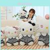 Плюшевая игрушка Hello Kitty с черным бантом, мягкий короткошерстный мягконабивной зверь для взрослых, 30 см - 90 см